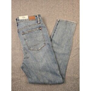Judy Blue High Waist Control Top Skinny Jeans Medium Blue Distressed Size 13/31